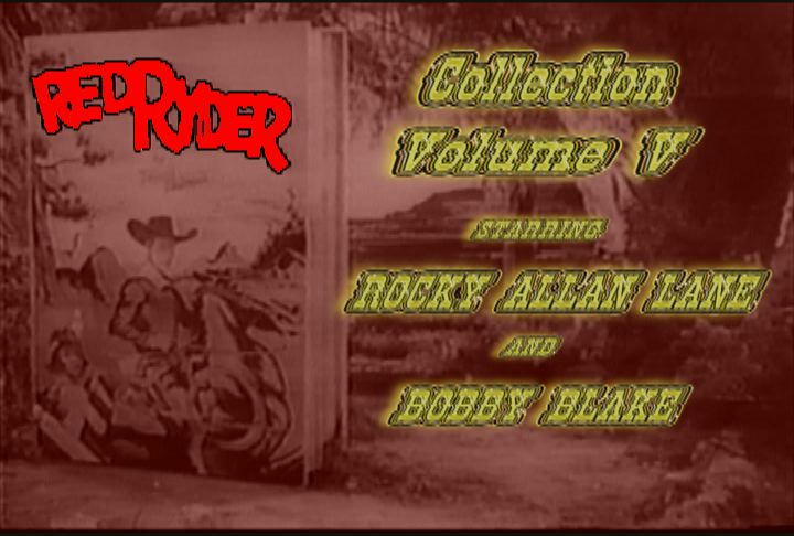 Allan Lane Red Ryder Collection V ~ 1 DVD ~ 4 Great Westerns